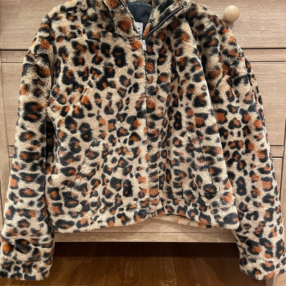 UGG Leopard Print Puffer Jacket